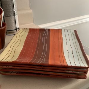 Pier 1 Canyon Stripe dinnerware